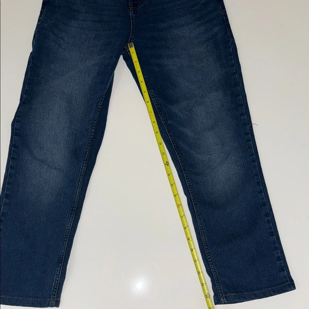 Calvin Klein Slim Straight Jeans Womens 18 Blue Denim
